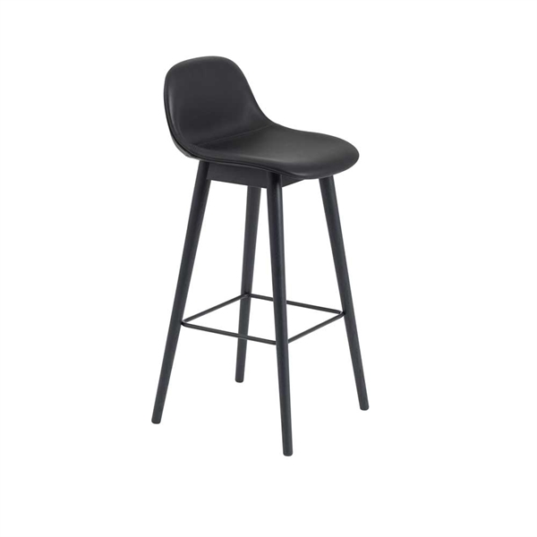 Muuto Muuto Fiber Barstol Med Ryglæn. Træben Barstole Muuto Muuto Fiber Barstol Med Ryglæn. Træben Barstole