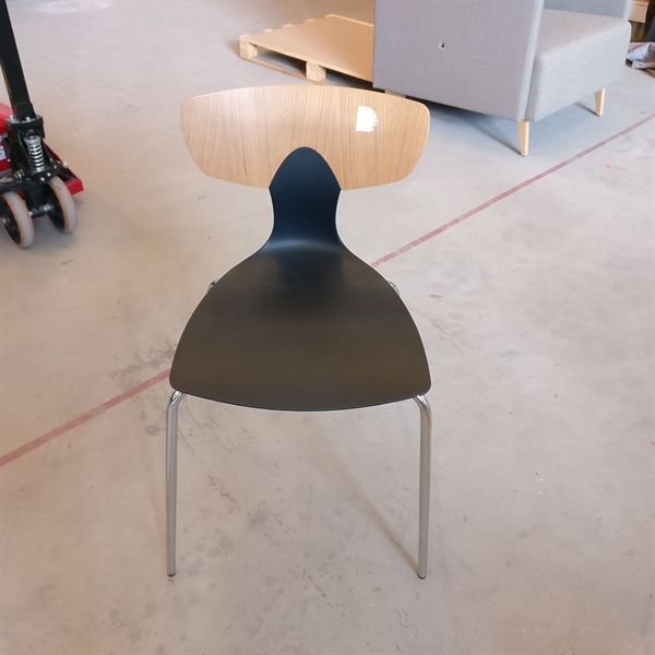 Labofa Konferencestol, Sort Med Ege Ryg Restudsalg