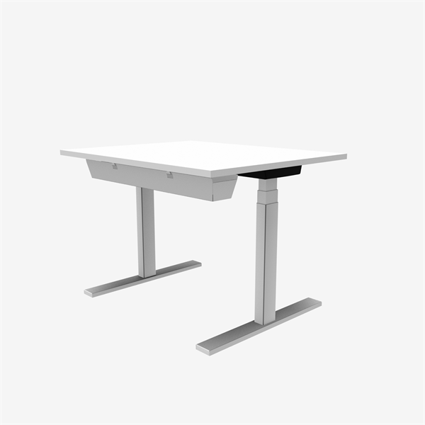 HOLMRISB8 hævesænke bord Hvid str. 100cm x 80 cm