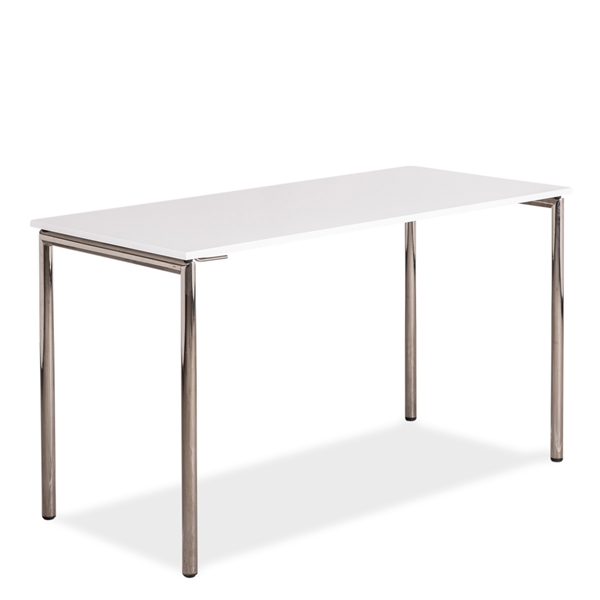 Foldebord. Howe. Hvid Laminat. Krom Stel. 130X60X73Cm