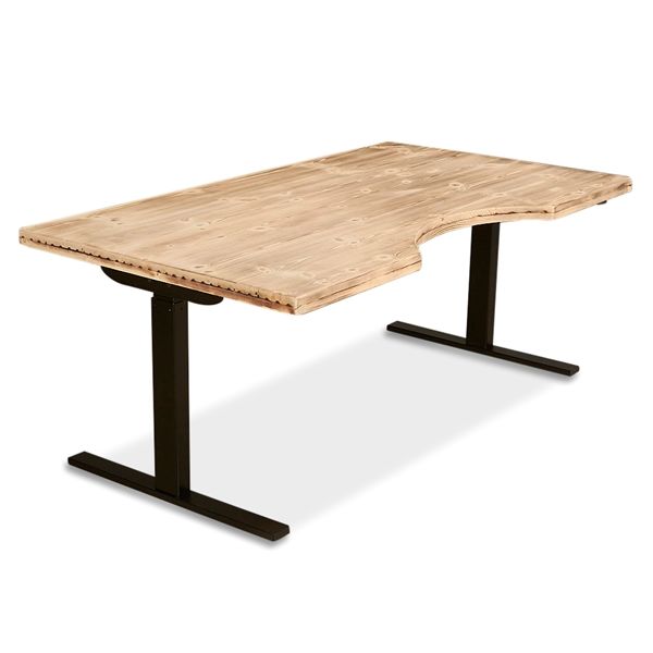 3R_kontor Hæve Sænkebord. Copen Table Centerbue. Massive Træbrædder. Hæve Sænkeborde