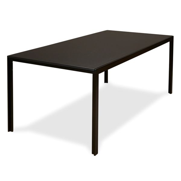 Hay Tango Konferencebord. Sort Plade, Sort Stel. 200X95 - Ny Konferenceborde