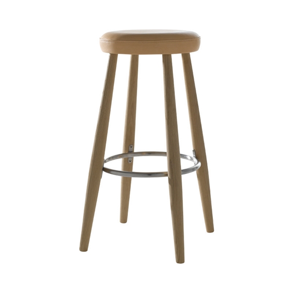 Carl Hansen Ch56 Barstol. 76 Cm. - Eg - Læder Carl Hansen