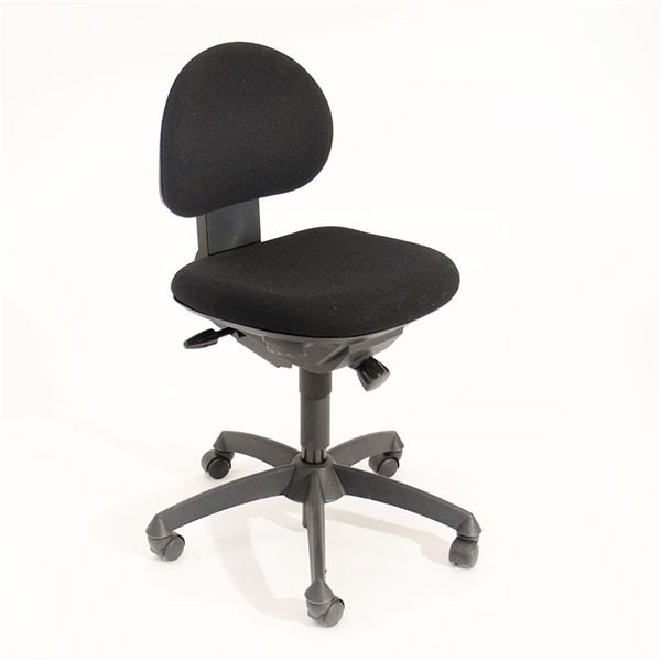 Labofa Kontorstol. Holmris B8. Ego Standard. Sort Polster. Sort Fod - Ny Holmris B8