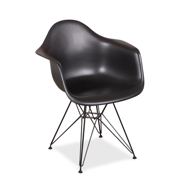 Eames Dar. Sort Skal. Pulverlakeret Stel. Ny.