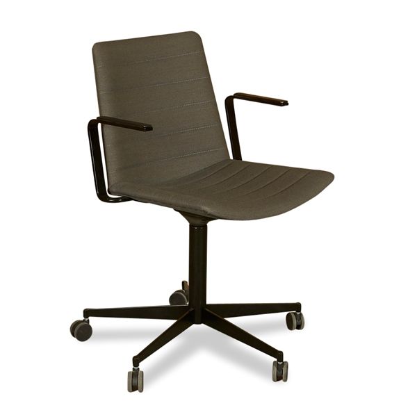 Strato Chair, Konferencestol. Grå Med Armlæn. Brugte Møbler