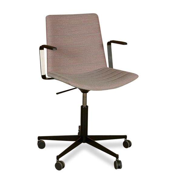 Strato Chair, Konferencestol. Mat Lilla, Sort Stel.